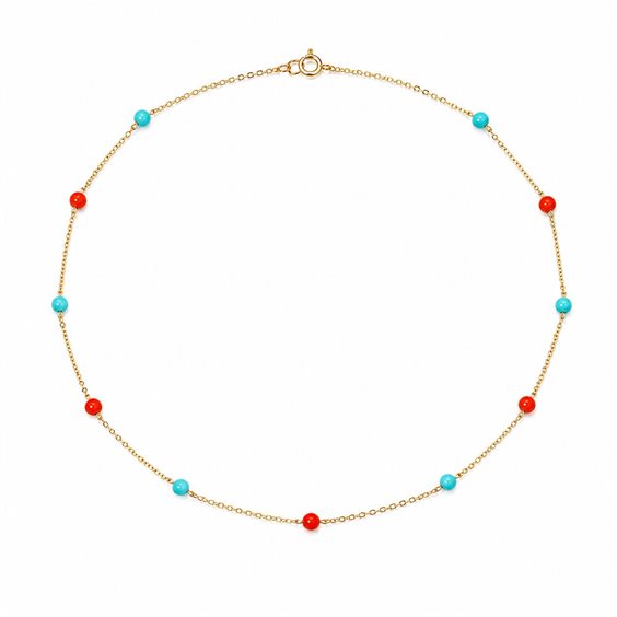 Collar Rajola Mujer in Oro Pasta di turchese 3200-754-29 - 3200-754-29